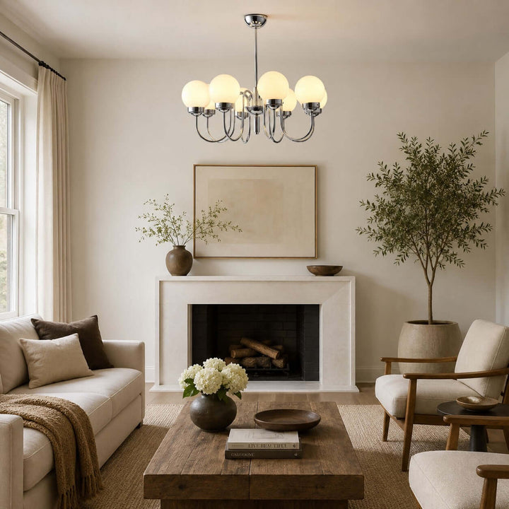 Elliot Modern Elegant Glass Globe Chandelier for Dining Room | Vinlighting