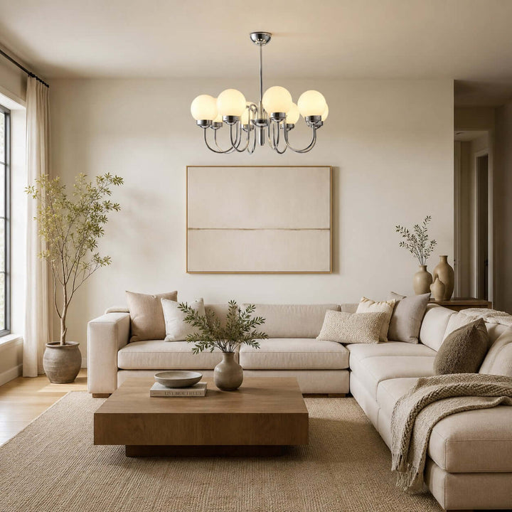 Elliot Modern Elegant Glass Globe Chandelier for Dining Room | Vinlighting