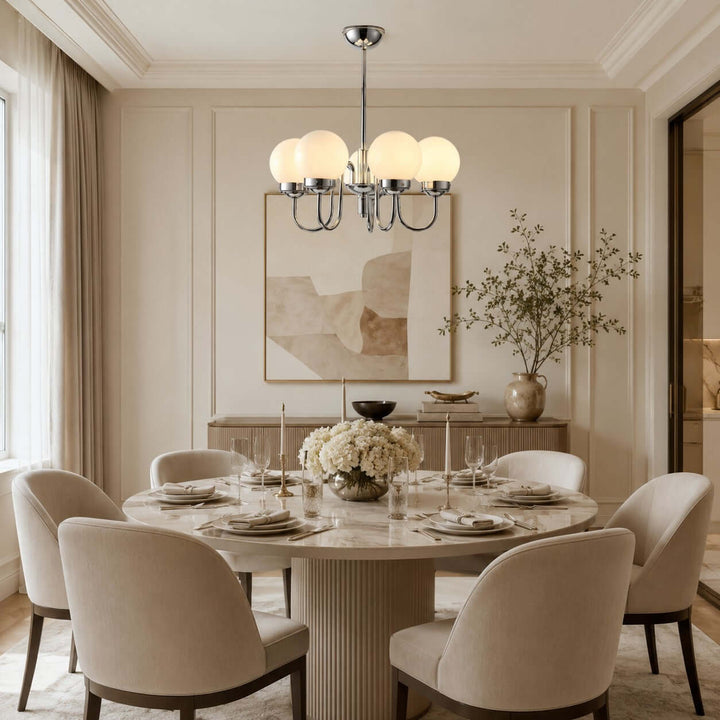 Elliot Modern Elegant Glass Globe Chandelier for Dining Room | Vinlighting