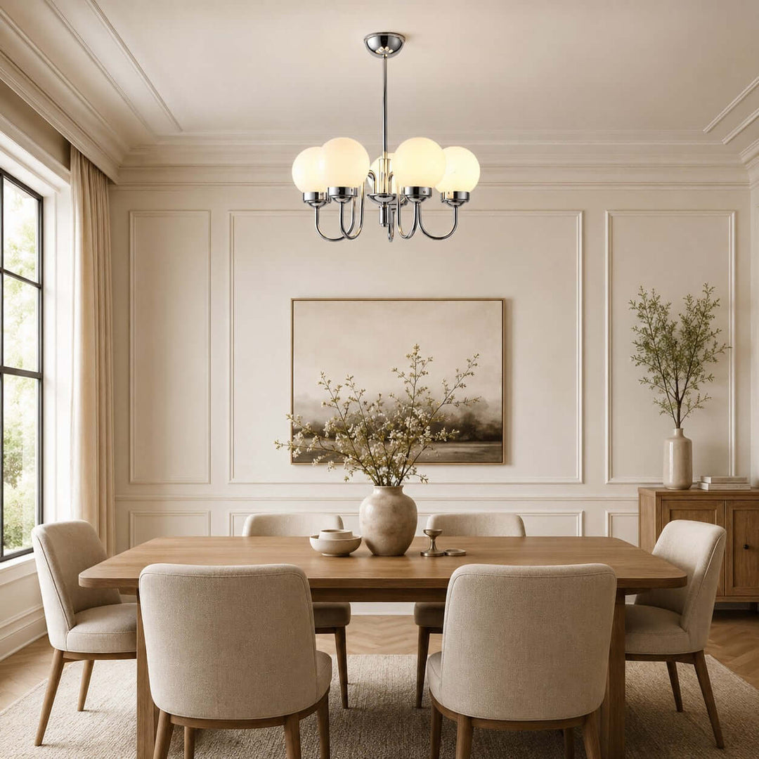 Elliot Modern Elegant Glass Globe Chandelier for Dining Room | Vinlighting
