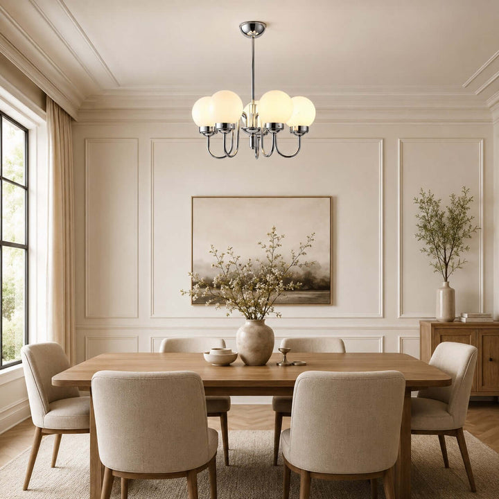 Elliot Modern Elegant Glass Globe Chandelier for Dining Room | Vinlighting