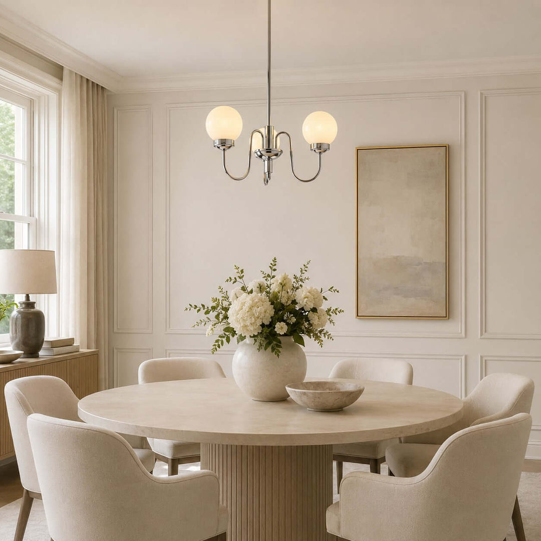 Elliot Modern Elegant Glass Globe Chandelier for Dining Room | Vinlighting