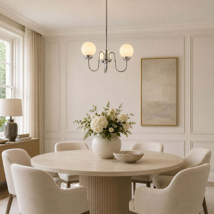 Elliot Modern Elegant Glass Globe Chandelier for Dining Room | Vinlighting