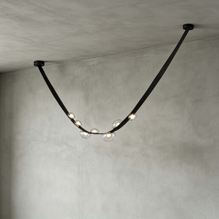 Ellory Chandelier - Contemporary Smoke Grey Glass Dining Room Light | Vinlighting