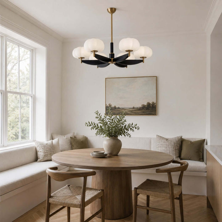 Elowra Retro Wooden Chandelier for Dining and Living Rooms | Vinlighting