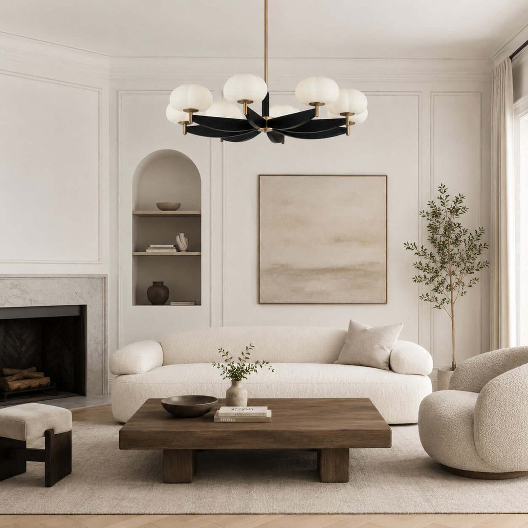 Elowra Retro Wooden Chandelier for Dining and Living Rooms | Vinlighting