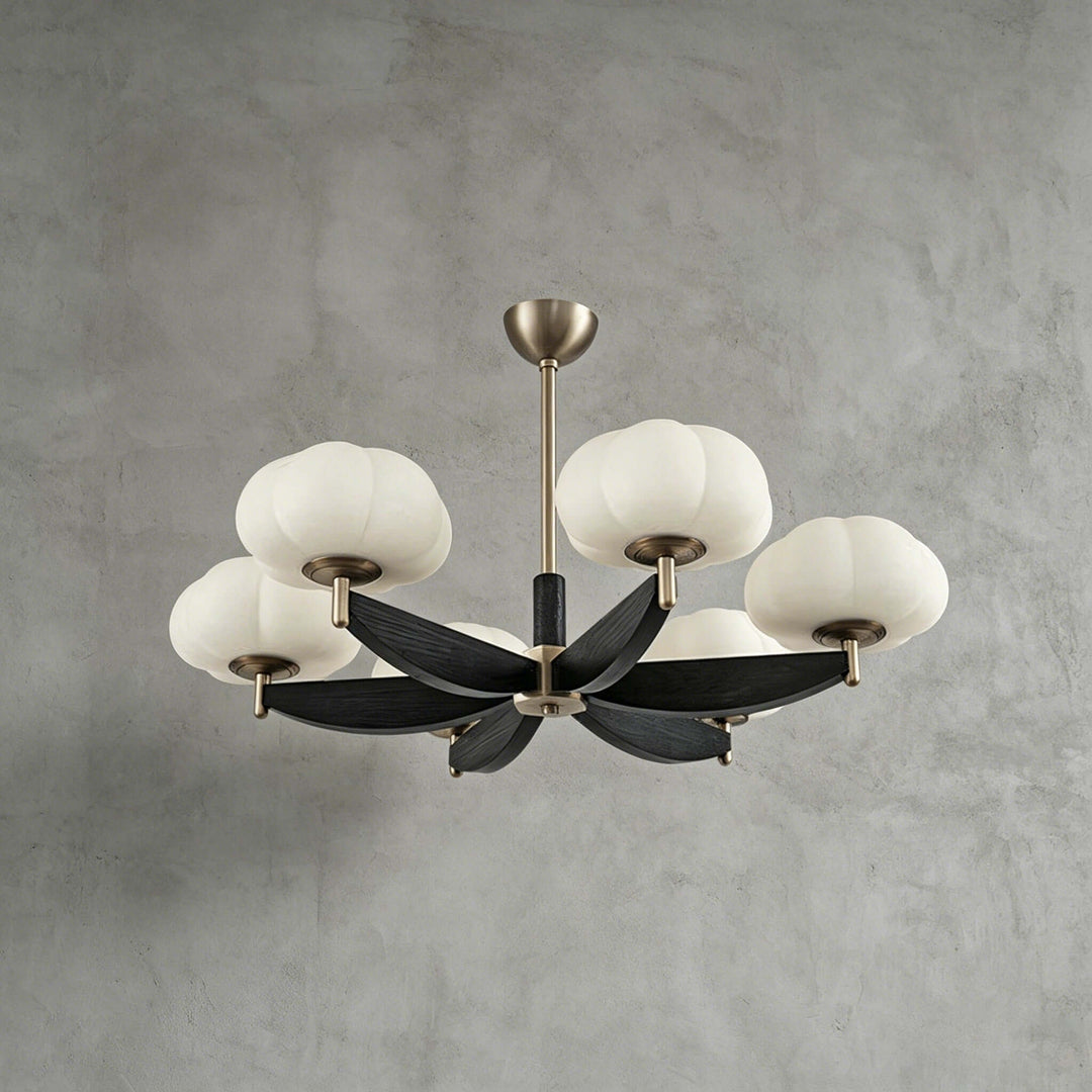 Elowra Retro Wooden Chandelier for Dining and Living Rooms | Vinlighting