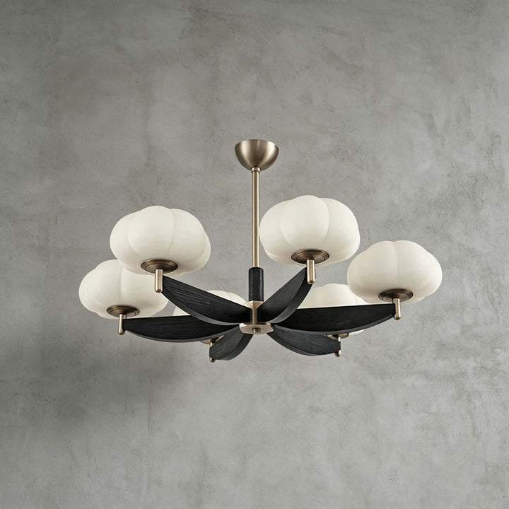 Elowra Retro Wooden Chandelier for Dining and Living Rooms | Vinlighting