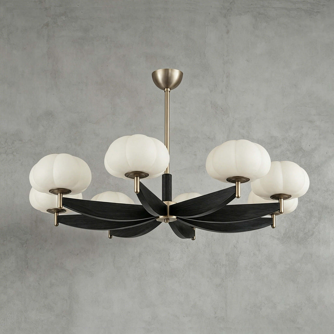 Elowra Retro Wooden Chandelier for Dining and Living Rooms | Vinlighting