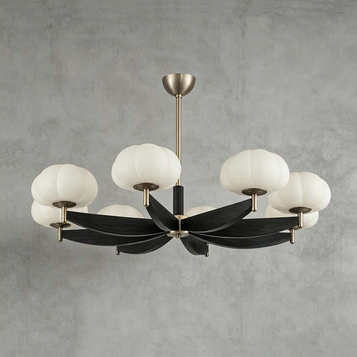 Elowra Retro Wooden Chandelier for Dining and Living Rooms | Vinlighting
