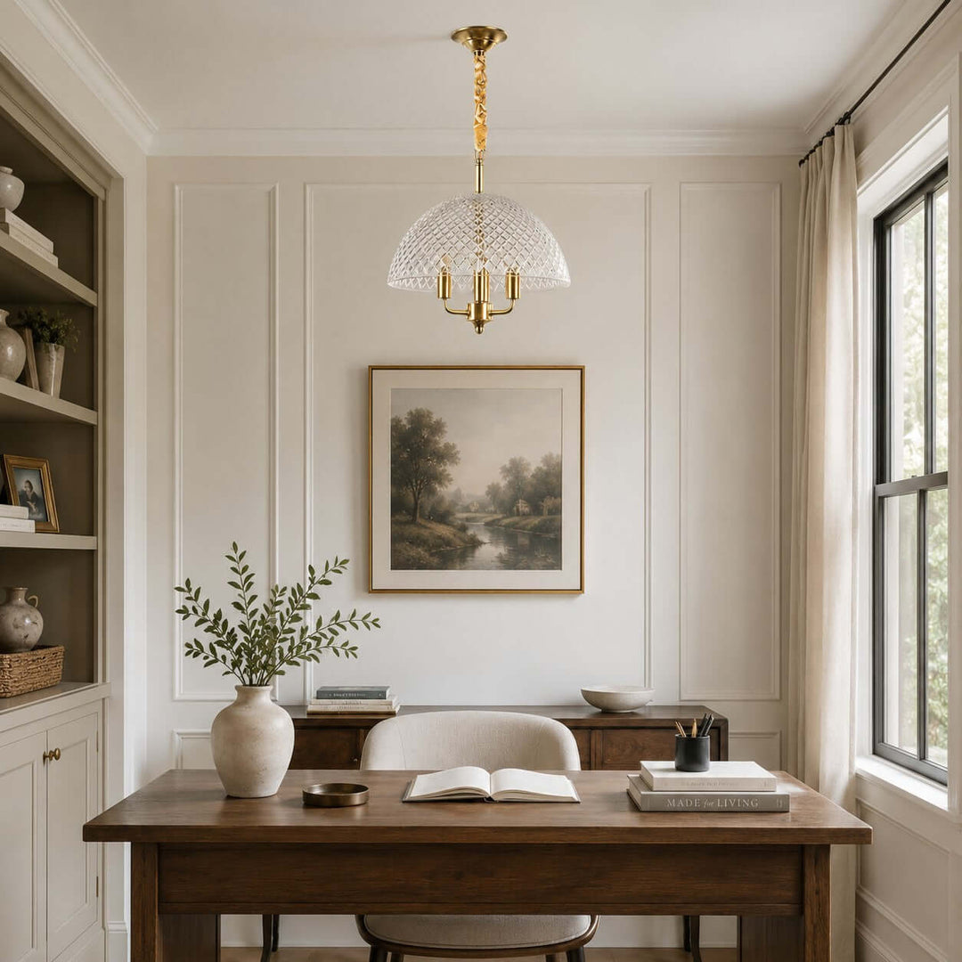 Elvane Vintage Glass Pendant Light for Dining and Entryway Decor | Vinlighting