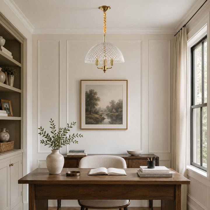 Elvane Vintage Glass Pendant Light for Dining and Entryway Decor | Vinlighting