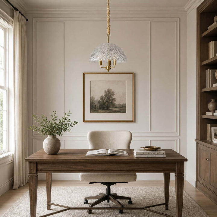 Elvane Vintage Glass Pendant Light for Dining and Entryway Decor | Vinlighting
