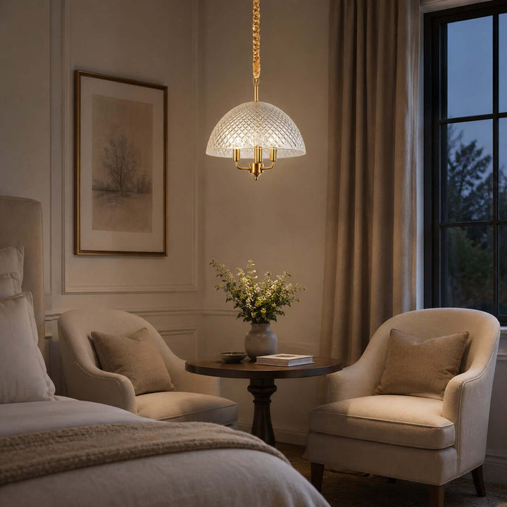 Elvane Vintage Glass Pendant Light for Dining and Entryway Decor | Vinlighting
