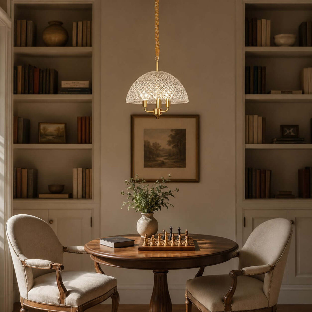 Elvane Vintage Glass Pendant Light for Dining and Entryway Decor | Vinlighting