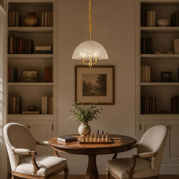 Elvane Vintage Glass Pendant Light for Dining and Entryway Decor | Vinlighting