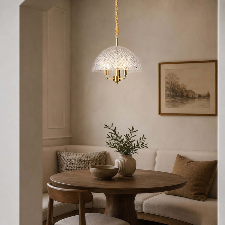 Elvane Vintage Glass Pendant Light for Dining and Entryway Decor | Vinlighting