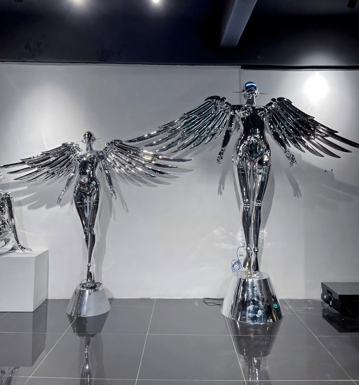 Elvion Angel Floor Lamp - Resin Art Sculpture Decorative Lighting