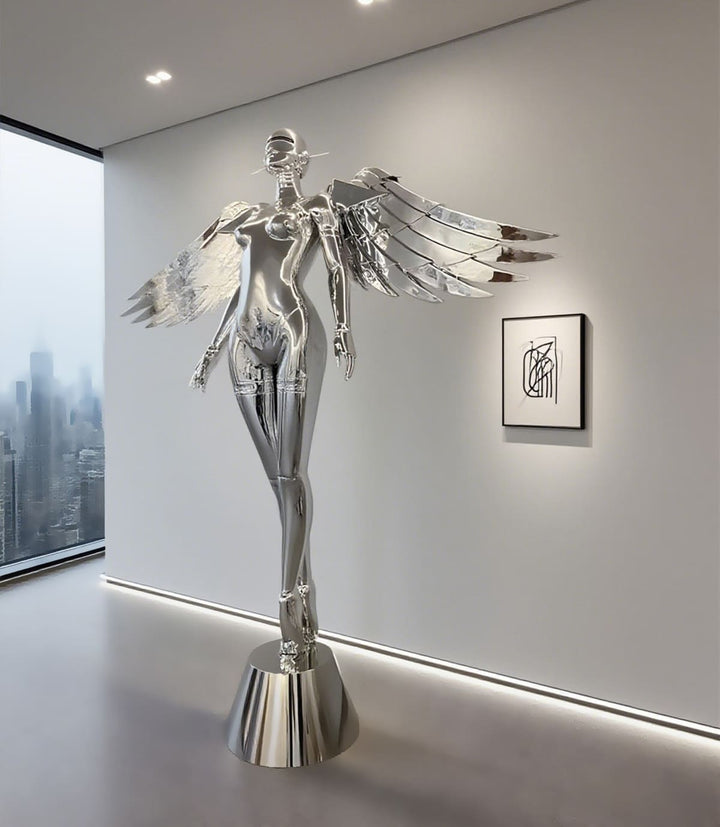 Elvion Angel Floor Lamp - Resin Art Sculpture Decorative Lighting