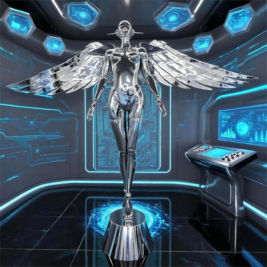 Elvion Angel Floor Lamp - Resin Art Sculpture Decorative Lighting