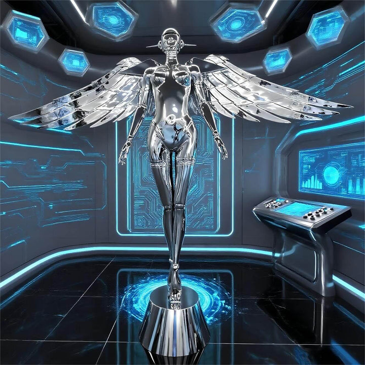 Elvion Angel Floor Lamp - Resin Art Sculpture Decorative Lighting