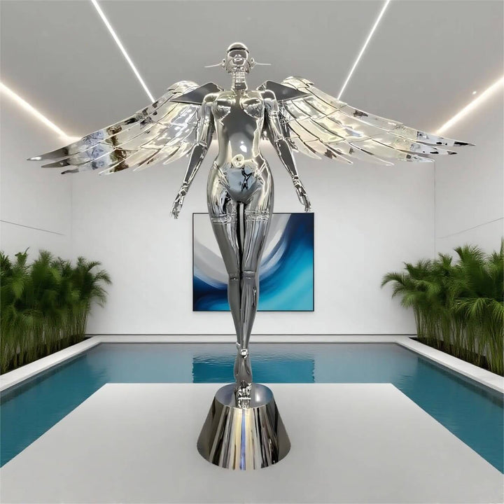 Elvion Angel Floor Lamp - Resin Art Sculpture Decorative Lighting