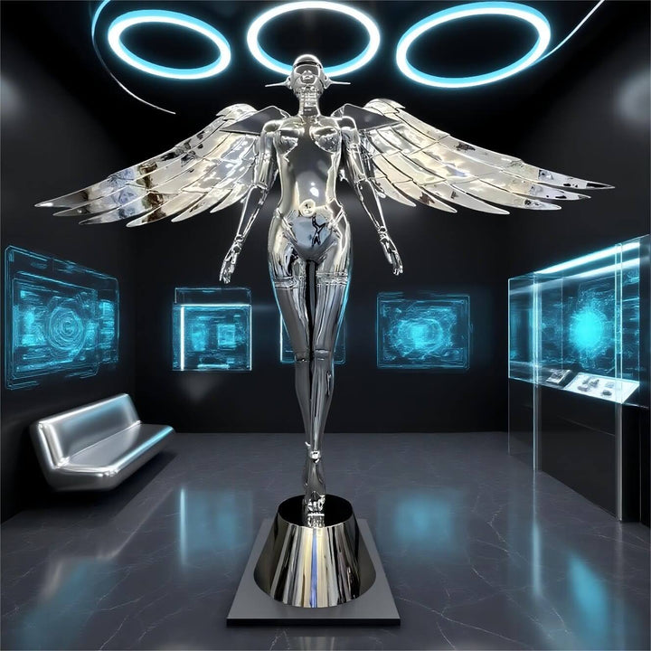 Elvion Angel Floor Lamp - Resin Art Sculpture Decorative Lighting