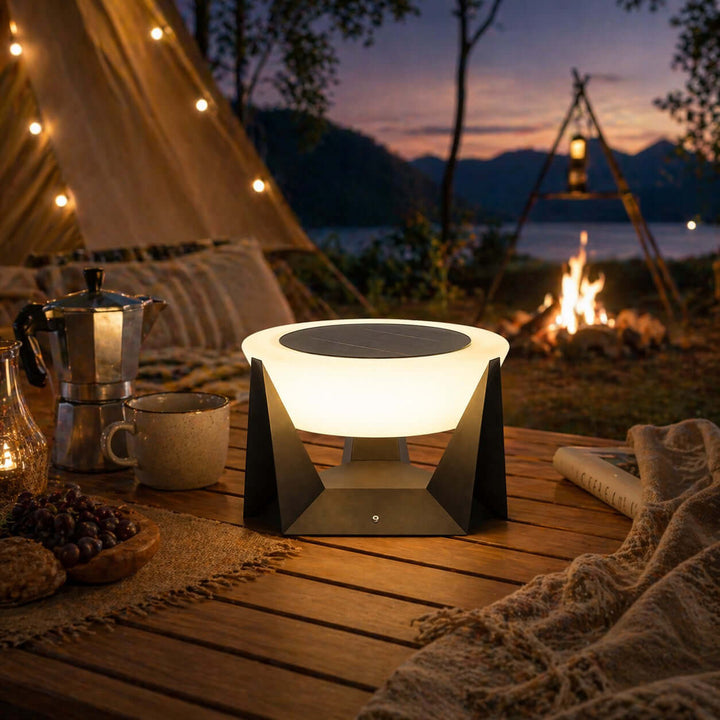 Elvuno Outdoor Lamp - Modern Patio Gate Pole Light