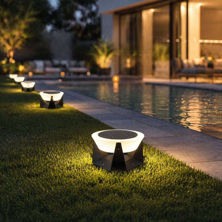 Elvuno Outdoor Lamp - Modern Patio Gate Pole Light