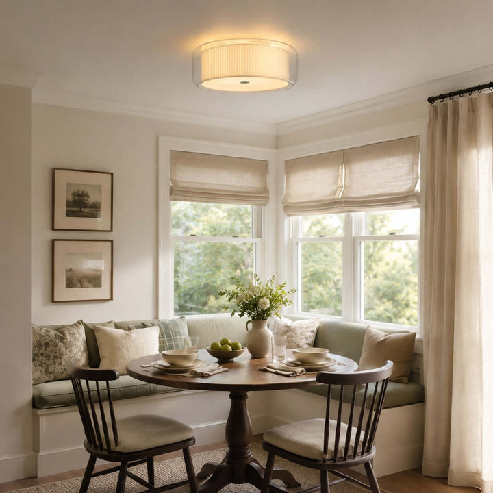 Elysia Ceiling Lamp - Minimalist Fabric & Glass Ceiling Lamp | Vinlighting