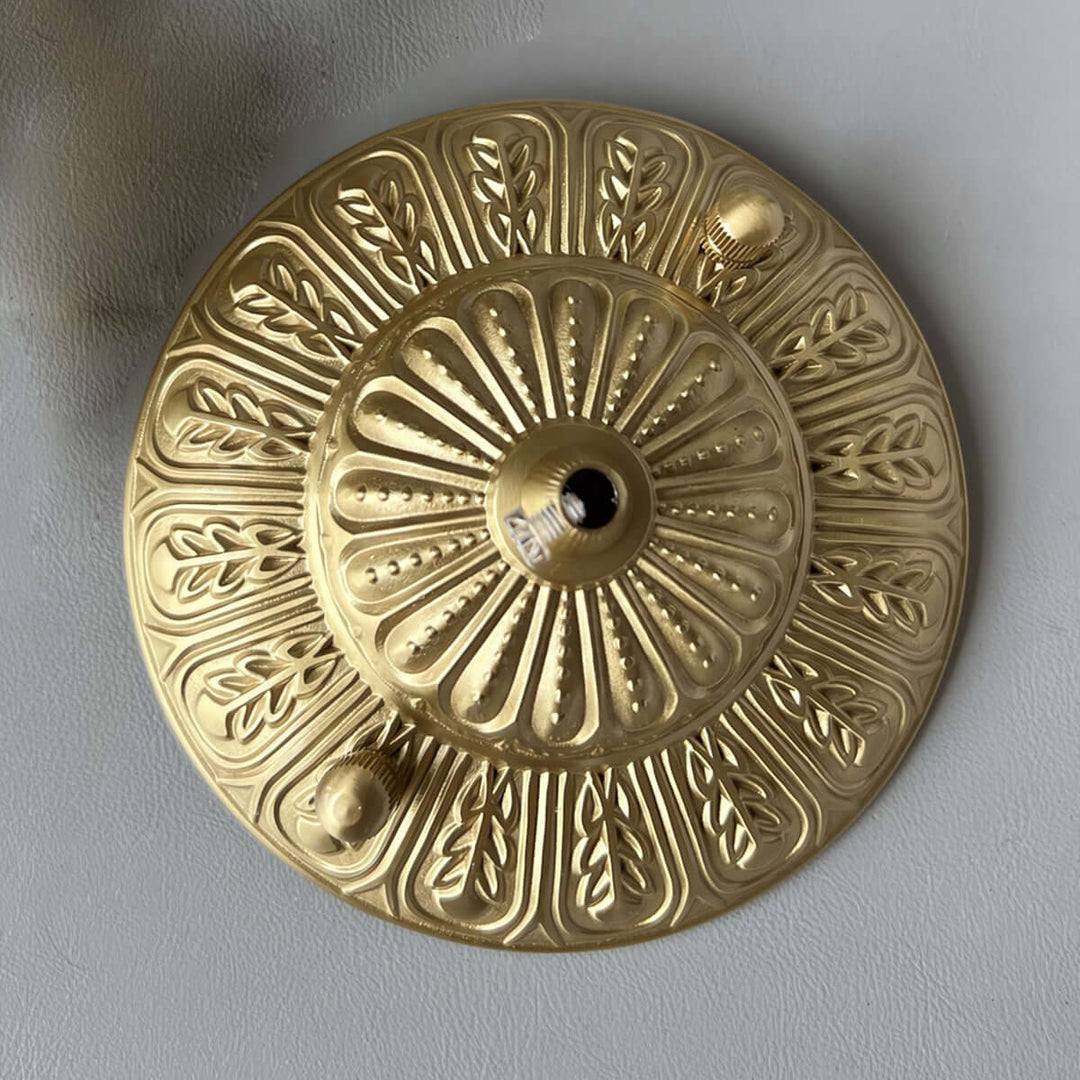 Erovila Chandelier - French Vintage Luxury Brass Pearl Lighting