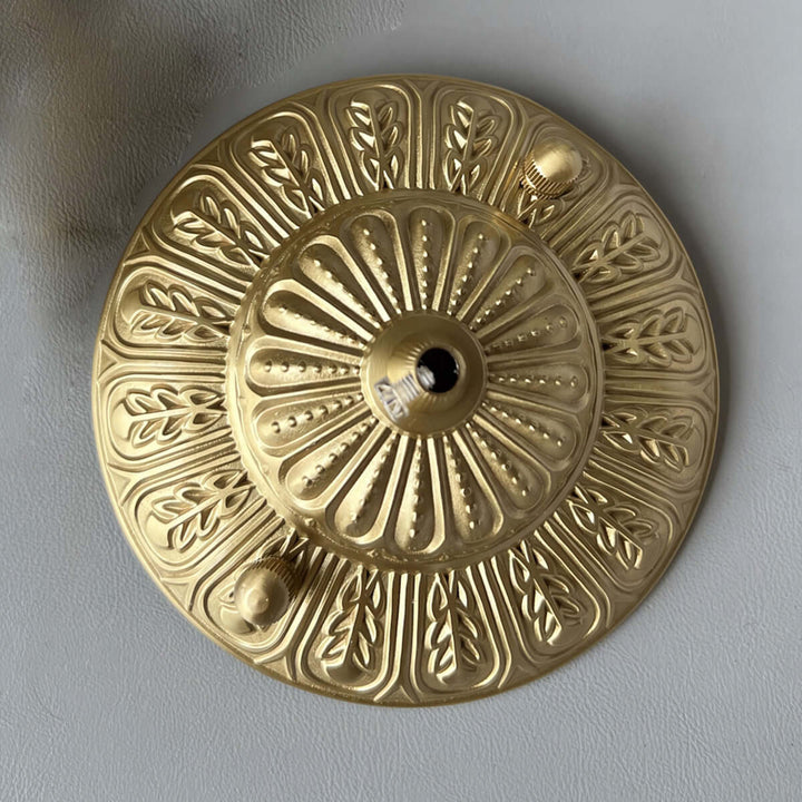 Erovila Chandelier - French Vintage Luxury Brass Pearl Lighting