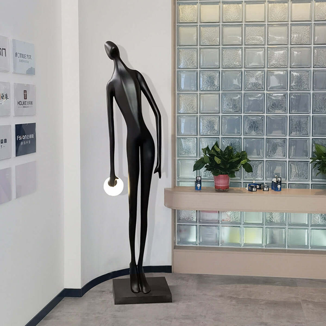 Eshvian Sculptural Floor Lamp – Nordic Light Luxury Creativity
