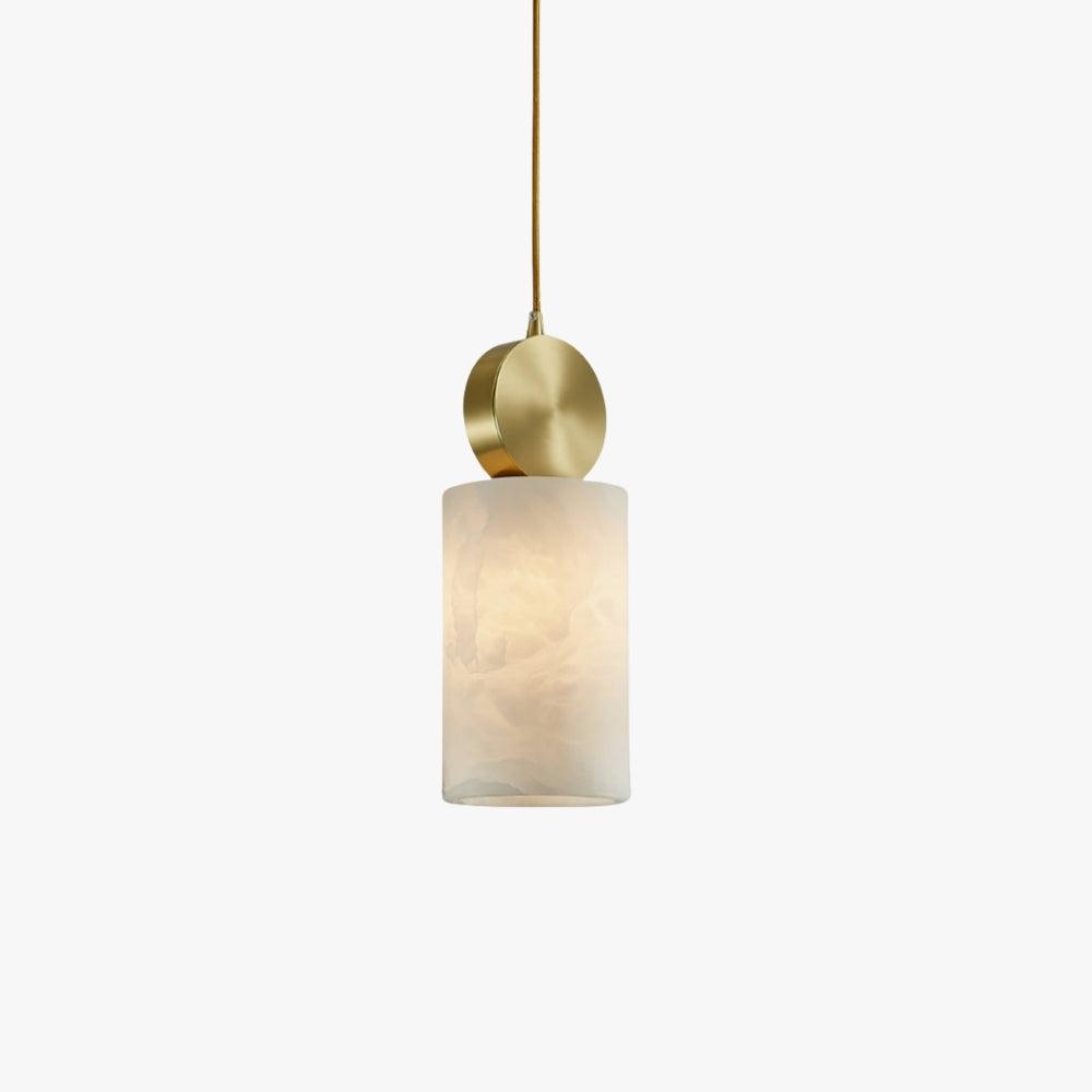 Etruscan Alabaster Pendant Light | Mid Century Mini Hanging Lamp | Vinlighting | Vinlighting