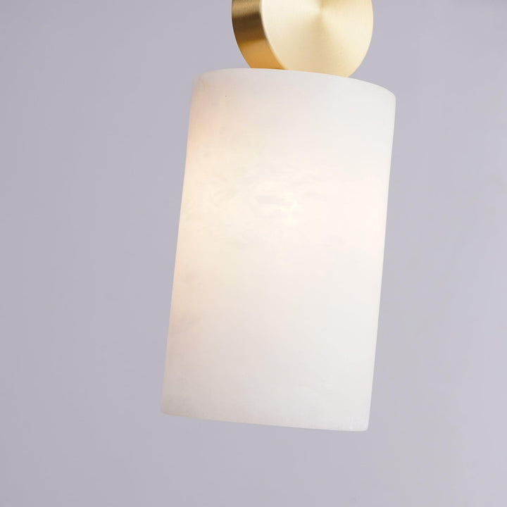 Etruscan Alabaster Pendant Light | Mid Century Mini Hanging Lamp | Vinlighting | Vinlighting