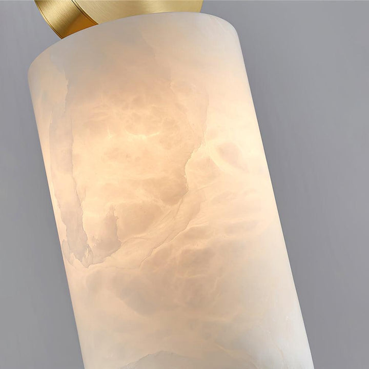 Etruscan Alabaster Pendant Light | Mid Century Mini Hanging Lamp | Vinlighting | Vinlighting