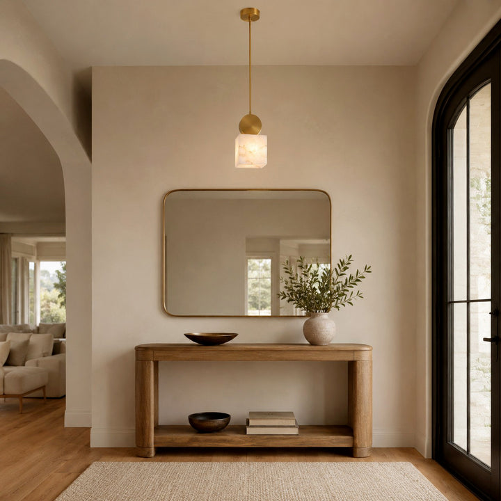 Etruscan Alabaster Pendant Light