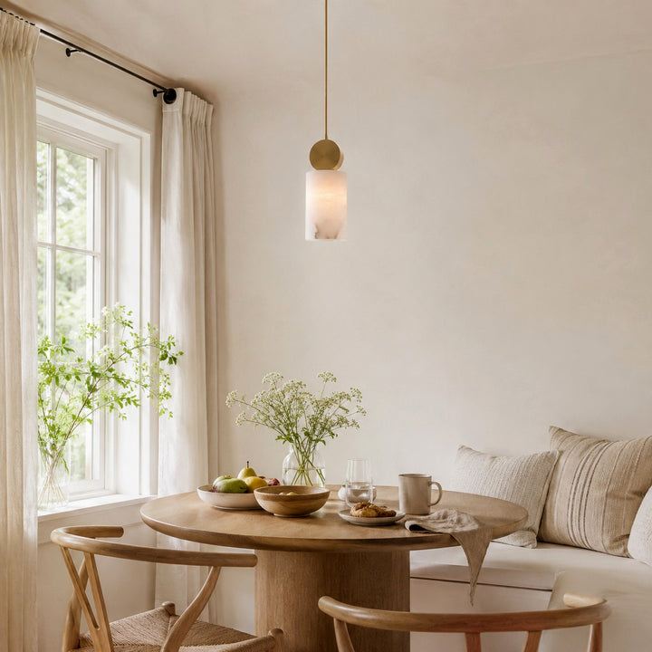 Etruscan Alabaster Pendant Light