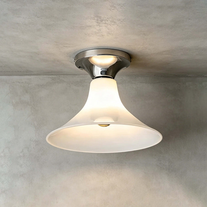 Evelyn Frosted Glass Flush Mount Light for Entryway and Hallway | Vinlighting
