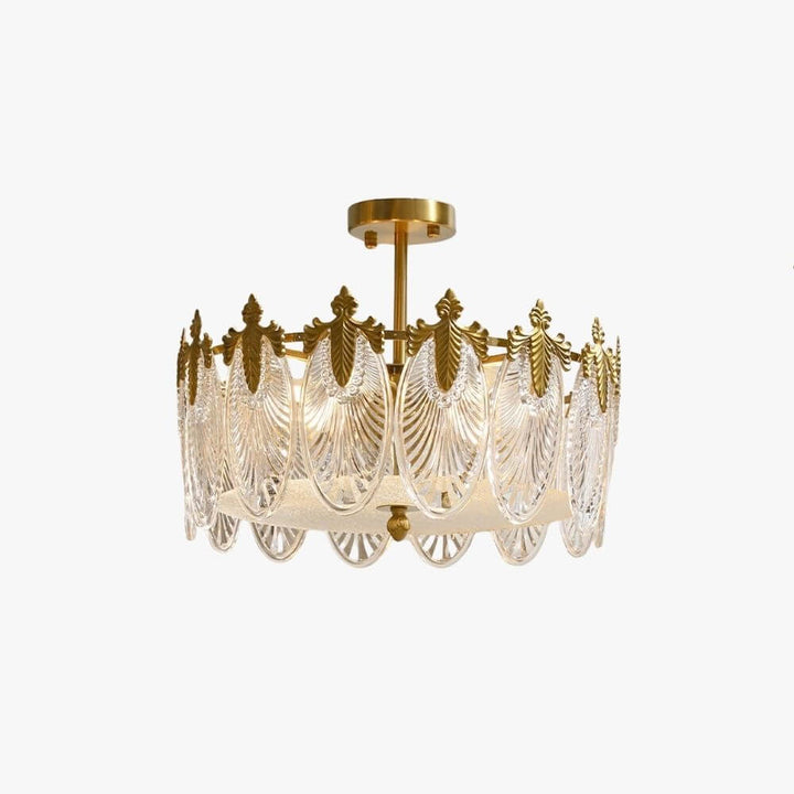 Everly Ceiling Light – French Glass Leaf Ceiling Lamp | Vinlighting
