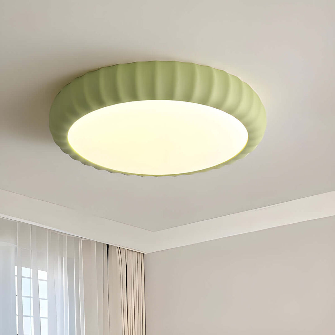 Evolix Ceiling Lamp – French Minimalist Round Bedroom Lamp