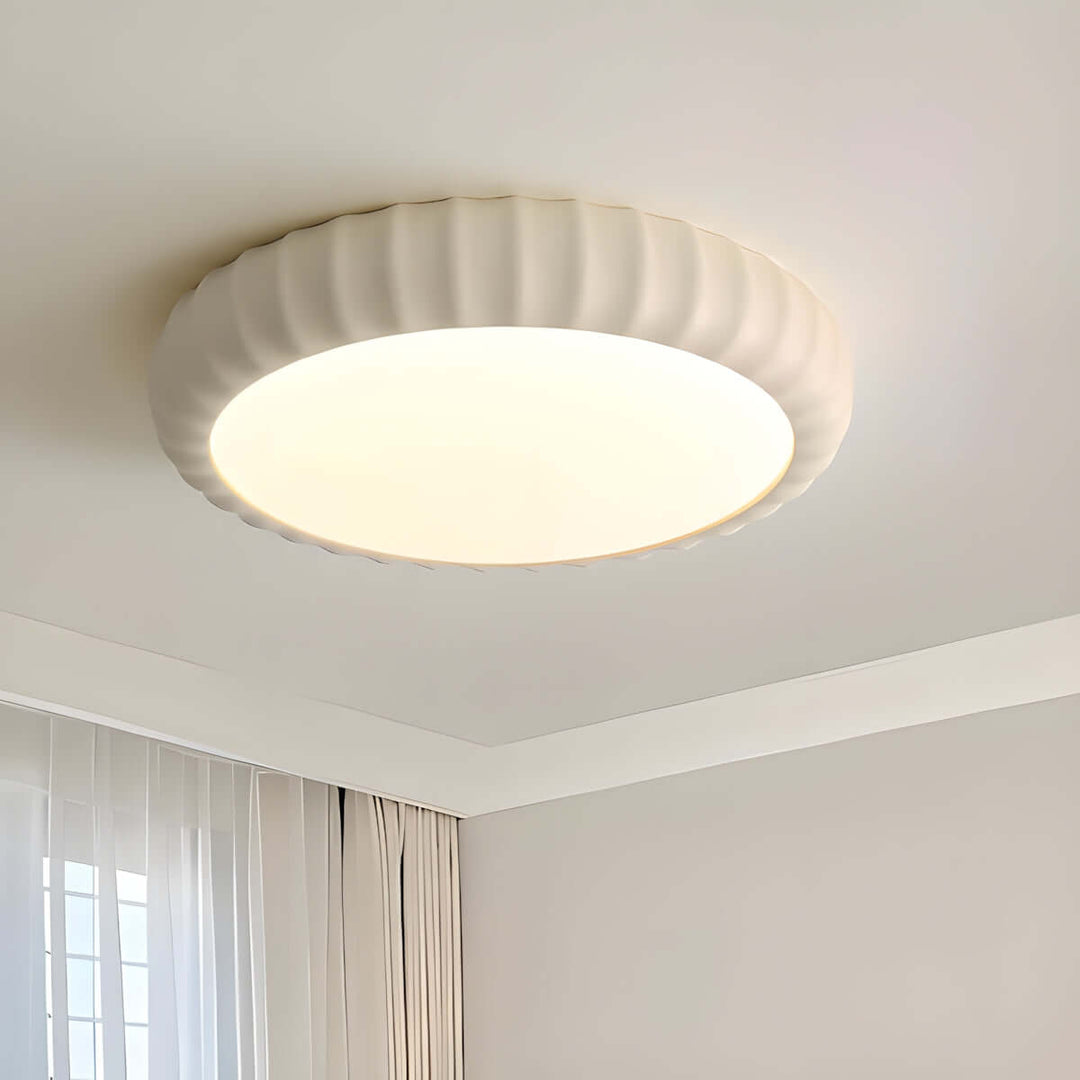 Evolix Ceiling Lamp – French Minimalist Round Bedroom Lamp