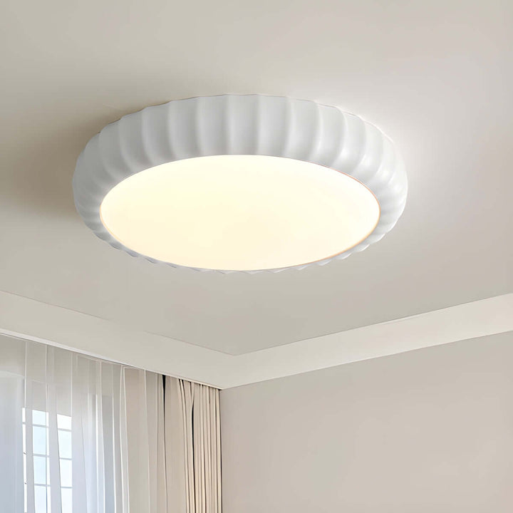 Evolix Ceiling Lamp – French Minimalist Round Bedroom Lamp
