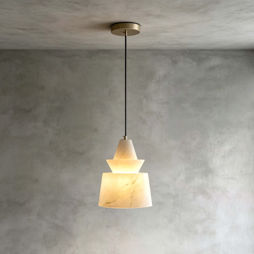 Flo  S  Alabaster Pendant Light