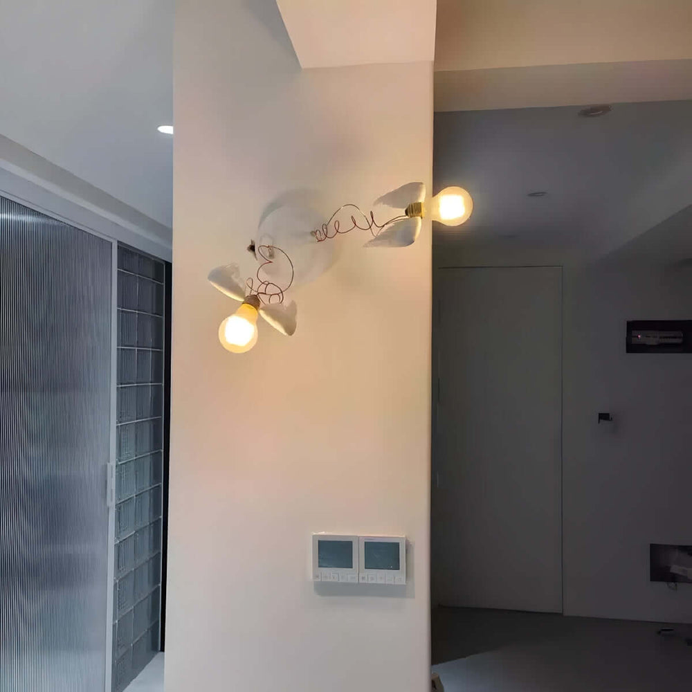 Fandelo Wall Lamp – Creative Feather Wall Decorative Lamp