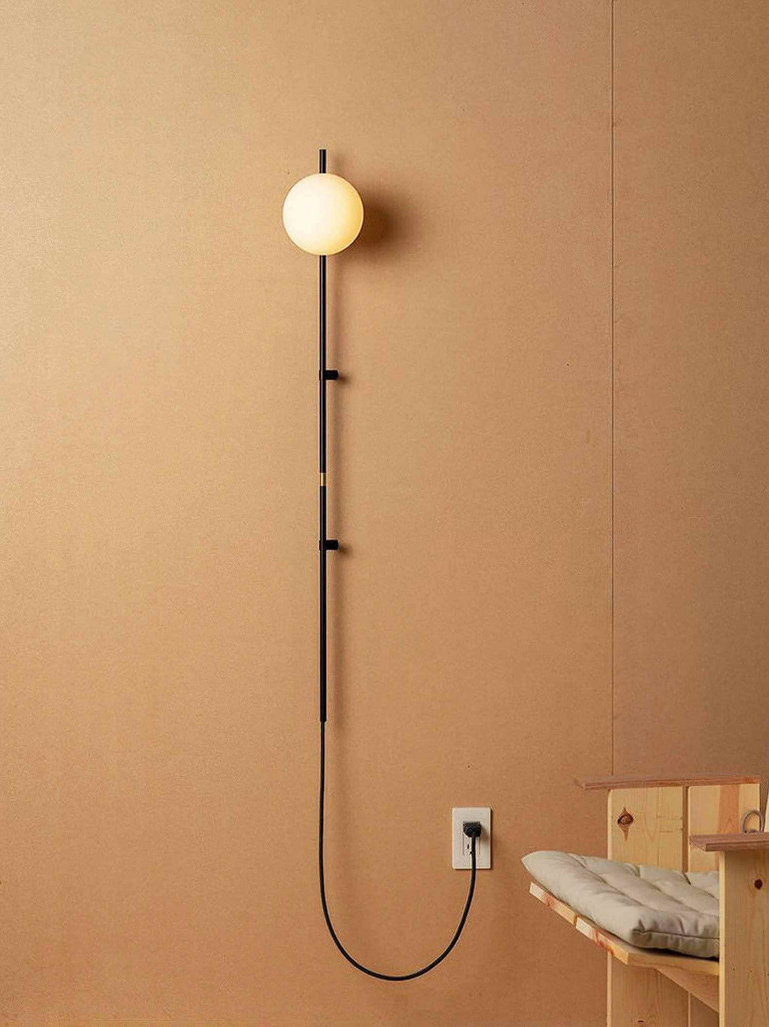 Farethi Plug-In Wall Lamp – Nordic Modern Glass Light