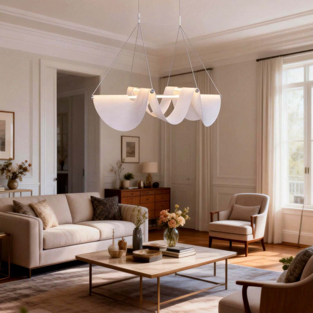 Felviora Pendant Lamp – Modern Elegant Fabric Chandelier