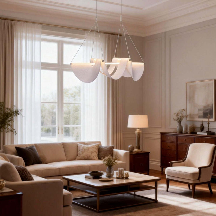 Felviora Pendant Lamp – Modern Elegant Fabric Chandelier