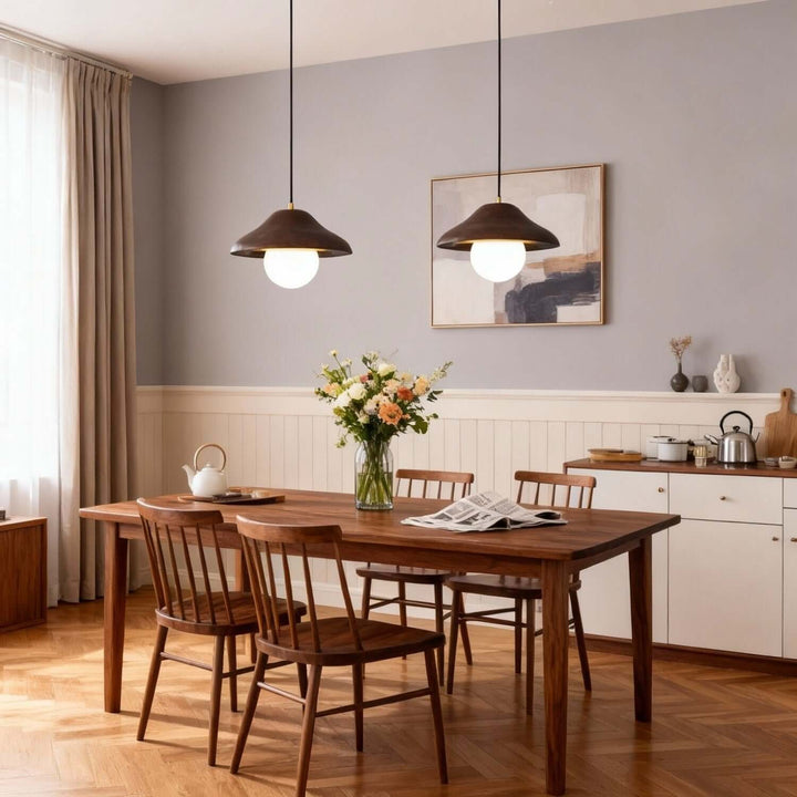 Fenaro Pendant Light - Nordic Minimalist Wood Bar Lamp