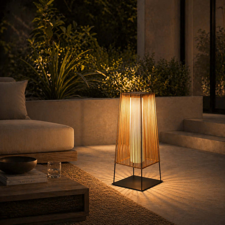 Fenlow Outdoor Light - Stylish Solar Plastic Rattan Light